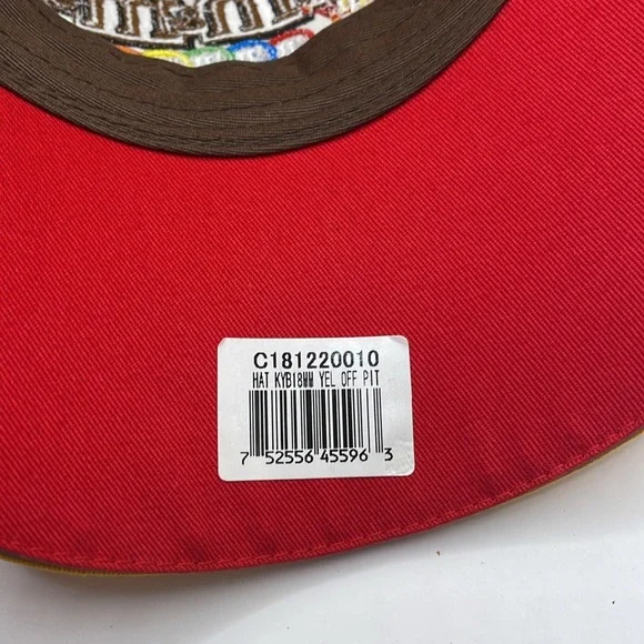 M&M'S Racing Velcro Hat Nascar Racing  - Bright Yellow - Picture 6 of 7